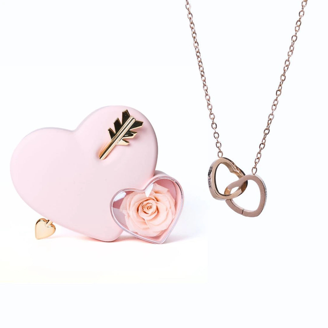 Coffret Amour Éternel et Collier Personnalisé