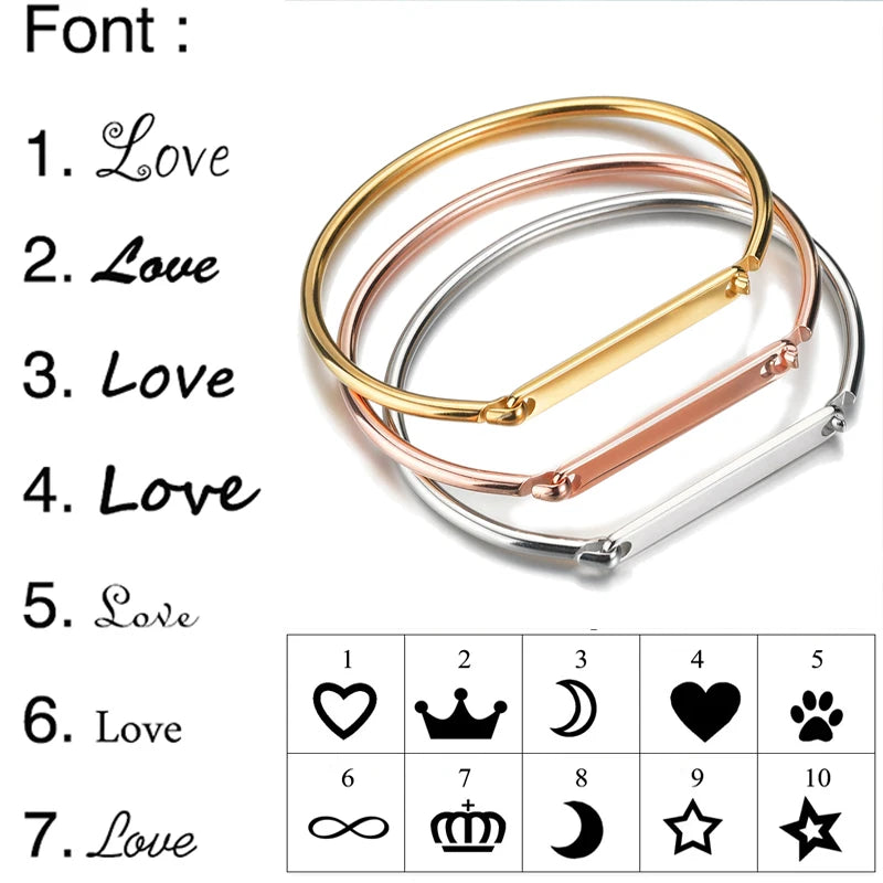 Personalized Engraved Bangle