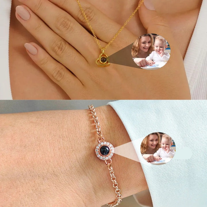 Personalized Photo Projection Necklace