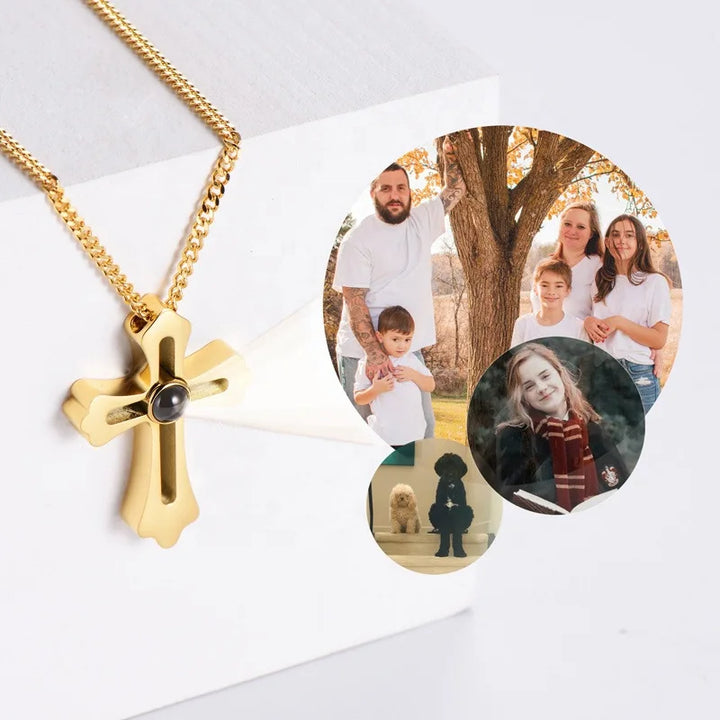 Picture Projection Necklace For Men