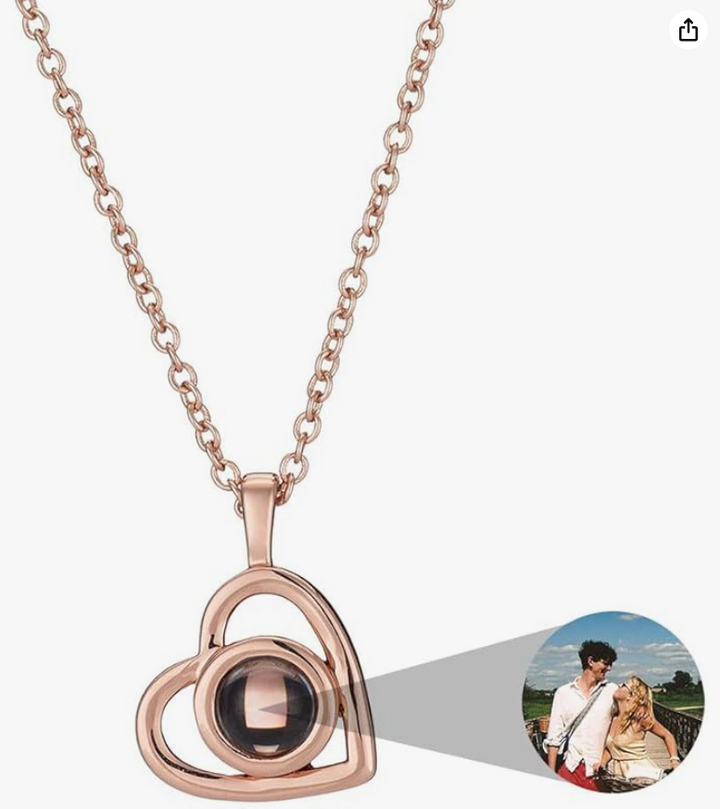 Personalized Photo Projection Necklace
