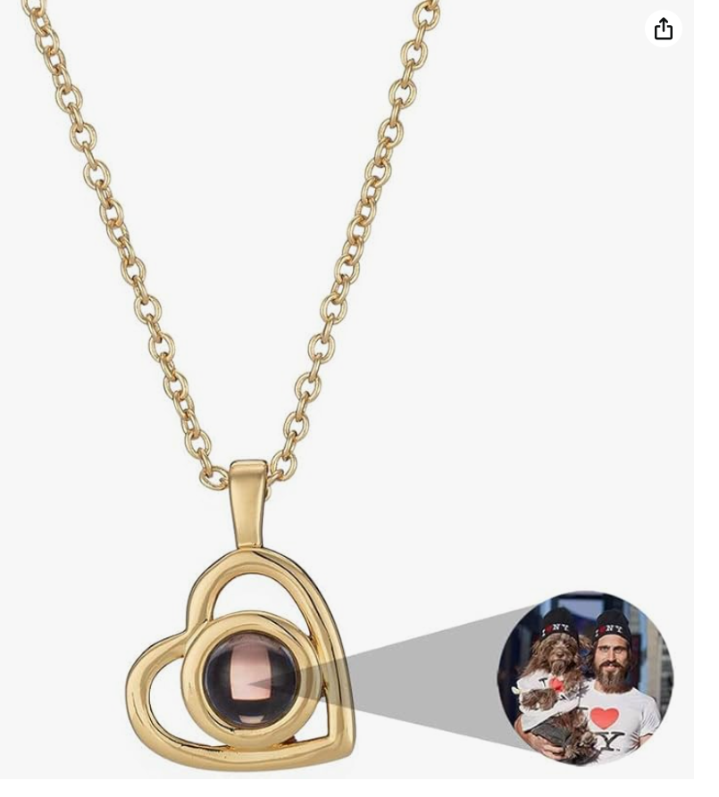 Personalized Photo Projection Necklace
